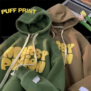Sudadera con Capucha Personalizada con Estampado 3D en Relieve, 500GSM, Unisex, Hombros Caídos, Felpa Gruesa, Logotipo Grabado - Product Image 4
