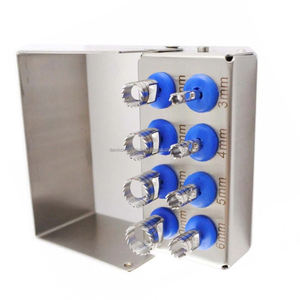 Kit de Implantes Dentales TERPHINE, Kit de Cirugía de Implantes de Acero Inoxidable de Grado Quirúrgico, Tamaños Surtidos, 8 Piezas, Certificado CE, Fresa Trephine - Product Image 2