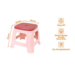 Lightweight Durable PP Modern Accent <b>Stool</b> & <b>Ottoman</b> for Home Bedroom Use Easy Clean Living Room Footrest Pouf Chair - Product Image 1