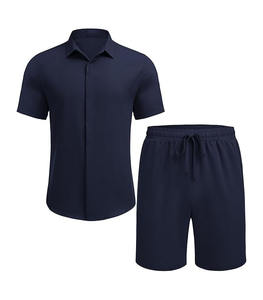 ชุดกางเกงขาสั้นวอร์มผู้ชายสำหรับฤดูหนาว - สวมใส่สบาย เหมาะสำหรับออกกำลังกายและกิจกรรมลำลอง แห้งเร็วและระบายอากาศได้ดี - Product Image 2