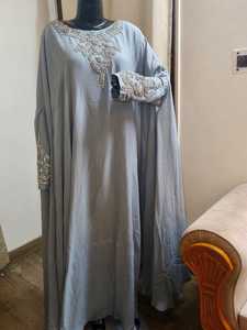 Stylish Women Abaya with 3D Lace Embroidery Loose Fit Long Dress Muslim Fashion <b>Kaftan</b> for Everyday Wear Available for Sale - Product Image 1