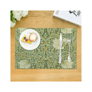 Red Heart Pattern Placemats Rectangle Textile Table Mats OEKO-TEX STANDARD 100 Certified Washable Classic Style for Home Use - Product Image 5