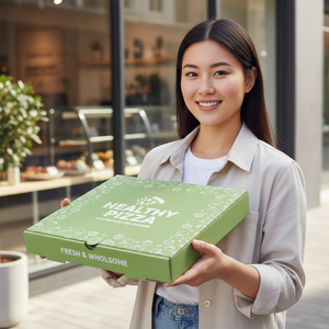 กล่องพิซซ่าพิมพ์ลายตามสั่ง บรรจุภัณฑ์ส่วนตัวสำหรับร้านพิซซ่า ร้านอาหาร และบริการจัดส่งอาหาร - Product Image 2