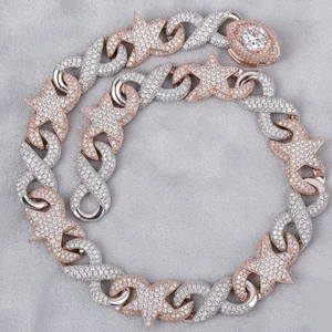 Cadena Hip Hop Premium con Brillantes, Plata, Moissanita, Diamante de Laboratorio, Oro 10K 14K, Collar para Hombre, Joyería de Lujo, Calidad de Exportación - Product Image 3