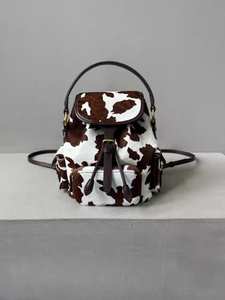 Fashion Leather Hair On Backpack Cowhide Travel Laptop Rucksack Vintage School Bag Durable Handmade LHBP-0026 - Product Image 4