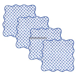 Lot de serviettes festonnées colorées de haute qualité pour hôtels et restaurants, imprimées au bloc de bois, vente en gros - Product Image 5