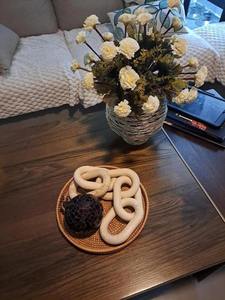 Table basse moderne rustique personnalisée en chaîne de bois, étagère d'entrée sculptée à la main avec nœuds, boîtes en bois haute résistance, enseignes murales - Product Image 4