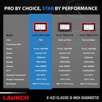 LAUNCH X431 PRO STAR Automotive Diagnostic Scanner ECU Coding Active Test Full System OBD2 Scan Tool