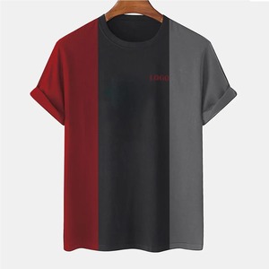 Camiseta de Alta Calidad para Hombre, 100% Algodón, con Logotipo Bordado Personalizado, Cuello Redondo, Impresión por Transferencia de Calor, Transpirable y Ecológica - Product Image 1