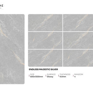 Carreaux de porcelaine brillants de haute qualité, format 600x1200, grand format, pour décoration intérieure de luxe - Product Image 1