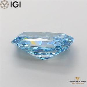Diamante Cultivado en Laboratorio CVD de 3.50 Quilates con Certificado IGI, Color Azul Intenso, Claridad VS2, Corte Radiante, Perfecto para Centro de Mesa - Product Image 6