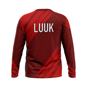 Camiseta Deportiva Personalizada con Transferencia Térmica para Hombre, 100% Poliéster, Transpirable, Antibacteriana, de Secado Rápido, Cuello Redondo, Manga Larga - Product Image 5