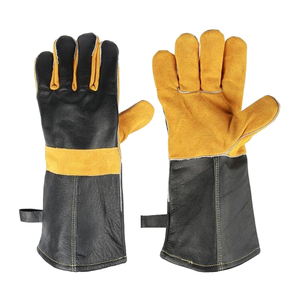 Guantes de Soldadura TIG de Piel de Vacuno de Primera Calidad, Estilo Guantelete, Longitud OPERA, Seguros, Duraderos, Resistentes a las Llamas, Transpirables y Ecológicos - Product Image 3