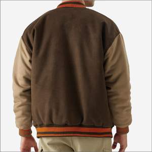 Nouvelle veste de baseball unisexe de haute qualité, style universitaire, avec broderies, manches en polyester, tissu en laine, décontractée et tendance - Product Image 5