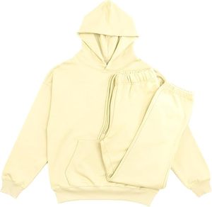 ชุดวอร์มวินเทจสีซีดแบบซิป พร้อมเสื้อฮู้ดและกางเกงขายาวทรงตรงขาบาน สไตล์ย้อมสีเอซิด สำหรับฤดูใบไม้ร่วง - Product Image 1