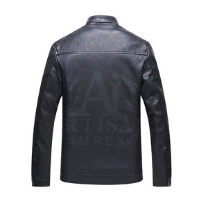 Breathable Winter <b>Warm</b> <b>Men</b> Leather <b>Jacket</b> Casual Wear New Fashion Leather <b>Jacket</b> In Reasonable Price - Product Image 2