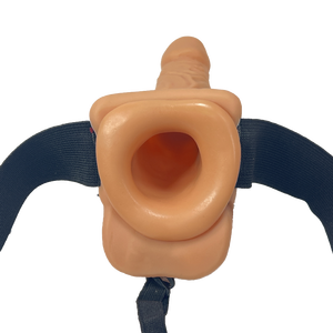 9 inch realistic hollow strap-on Penis sex toy Wearable <b>dildo</b> For Men For Women - Product Image 3