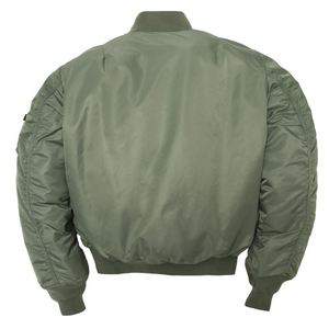 High Quality Custom AutumnWinter Men's Casual <b>Waterproof</b> Stand Collar Zipper Closure Bomber <b>Jackets</b> Wholesale Solid Color - Product Image 1