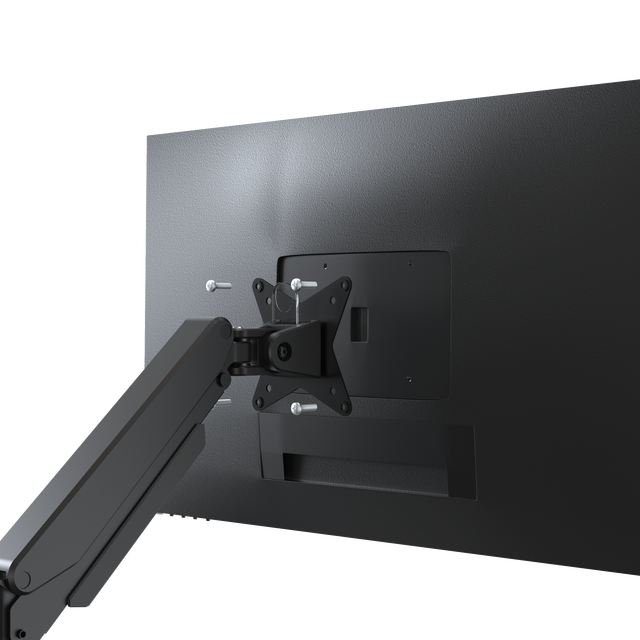 AUKI Black Heavy Duty Monitor Arm 17-49 Inch Gas Spring VESA Desk Mount OEM ODM CE RoHS Certified