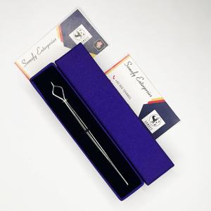 Pinzas Profesionales para Pestañas Somofy Enterprises con Acabado Plateado, Punta Puntiaguda, Suaves, de 10 mm, de Acero Inoxidable, con Logotipo Personalizado - Product Image 4