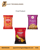 Machine de remplissage automatique de snacks à double tête avec système contrôlé par PLC, provenant d'Inde