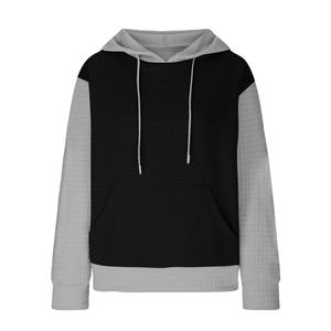 Women's Comfy <b>Turtleneck</b> Knit <b>Tops</b> Casual Color Block <b>Long</b> <b>Sleeve</b> Sweatshirt Loose Pullover for Autumn Printed Terry Fabric - Product Image 2