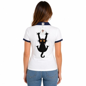 Camiseta Casual Corta Ligera y Transpirable Personalizada OEM para Damas, Diseño de Color Personalizado, Cuello en V, Ropa de Golf para Mujer - Product Image 5