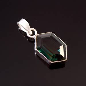 Colgante de Turmalina Verde, Hecho a Mano, Plata de Ley 925, Chapado en Oro de 14K, Joyería de Compromiso, Regalo - Product Image 2