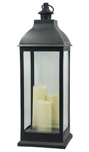 Customized Factory Bulk Selling <b>Set</b> of 2 Pcs Metal & Glass <b>Lantern</b> With Black Finish <b>Lantern</b> for Hotels & Home Decor Handmade - Product Image 5