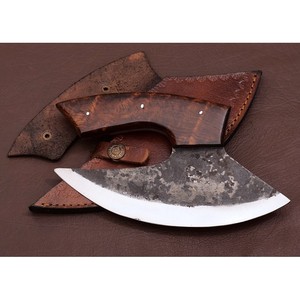 Cuchillo de Chef Ullu de Acero al Carbono Forjado a Mano, Mango de Madera, Hoja de 8-9.9 Pulgadas, Estilo Moderno, Ambidiestro, Ecológico, Extra Afilado - Product Image 2