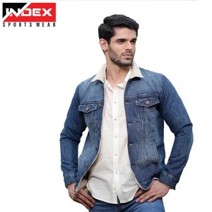 Chaqueta de Mezclilla Resistente para Hombre, Chaqueta de Mezclilla Pesada para Hombre, Ropa Casual de Calle para Exteriores, Venta al Por Mayor - Product Image 1