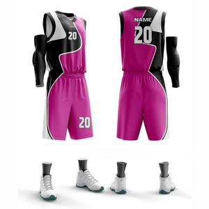 Uniforme de Baloncesto Personalizado de Alta Calidad – Camiseta y Pantalones Cortos Sublimados 100% Poliéster - Product Image 2