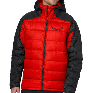 Veste pour homme, verte et noire, coupe-vent, polyester, manteau d'hiver décontracté, coupe régulière, fermeture éclair - Product Image 5