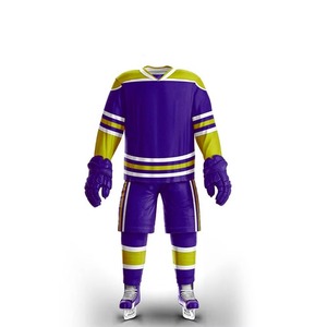 Ensemble d'uniformes de hockey sur glace professionnels avec tissu respirant haute performance et coutures renforcées pour les matchs de ligue compétitive - Product Image 4