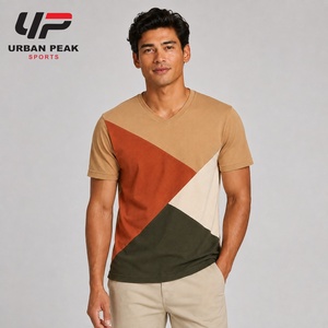 Camiseta Clásica para Hombre con Cuello en V, Manga Corta, Tela Suave al Tacto y Estilo Atemporal para el Día a Día - Product Image 1