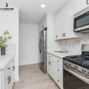 Gabinetes de Cocina Modulares Personalizados JY Project, Estructura de MDF, Gabinete de Pared Moderno de Lujo con Bisagras y Fregaderos de Cocina - Product Image 4