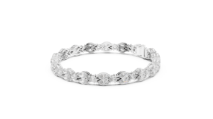 9Kt White <b>Gold</b> Pear Marquise Diamond Bracelet 54 Stones 9.029Ct High Jewelry Luxury Designer Statement Bridal Party Wear Luxe - Product Image 2