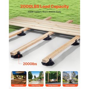 Piedistallo di supporto del ponte regolabile in 12 pezzi con Base di fondazione da 1.18 2.36 pollici accessori per pavimenti in rialzo - Product Image 2