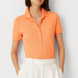Camisetas tipo polo para mujer de corte regular y forma equilibrada, fáciles de moverse en ellas, para uso diario, para adultos. - Product Image 1