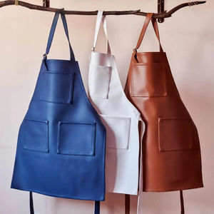 Delantal de Chef de Cuero Hecho a Mano con Correa Ajustable, Delantal de Cocina Profesional de Cuero de Primera Calidad para Protección en la Cocina - Product Image 6