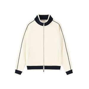 Standup Collar Double <b>Zipper</b> Sweatshirt Autumn and Winter Couple <b>Cardigan</b> Casual Jacket <b>Men</b> & Women Custom 3D Embroidery Logo - Product Image 1