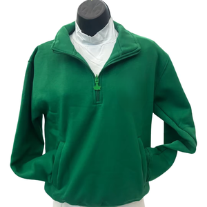   Sorority Inc Sweat-shirt vert à demi-zip pour femme avec lettres grecques, qualité supérieure, décontracté - Product Image 1