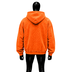 Sweat à capuche zippé PREMIUM GRAPHIC CASH TALK ORANGE, streetwear, sweat à capuche zippé pour homme, sweat-shirt en molleton décontracté, imprimé sur le devant, coupe classique, automne - Product Image 2