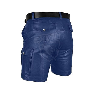 Service OEM, vente en gros, shorts en cuir pour hommes sur mesure, nouvelle collection, shorts en cuir pour hommes avec étiquette privée pour adultes - Product Image 5