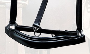 Stylish Cutback Noseband Leather <b>Halter</b> Soft Padded SS Fittings Equine Product - Product Image 2