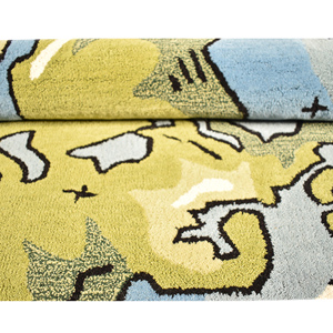 Tapis de sol pour enfants - Tapis moderne en laine tufté à la main en forme de globe terrestre, tapis mignon illustré avec une carte du monde, tapis de planète, tapis de sol doux sculpté en 3D - Product Image 4