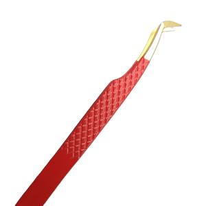 Pince à épiler de précision haute performance en acier inoxydable à pointe lisse, origine Pakistan, modèle 830, personnalisable pour les professionnels de salon - Product Image 1