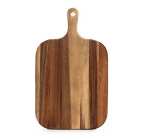 Planche à découper rectangulaire en bois d'acacia écologique et économique avec poignée pour ustensiles de cuisine, planches à découper pour fruits et légumes - Product Image 6