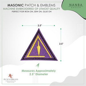 Masonic York Rite Chapter Council Cravat Purple Royal Arch - Product Image 3