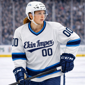 Maillot de hockey Ekin Impex en polyester de haute qualité, avec patchs colorés sublimés, personnalisable, pour équipes professionnelles, avec étiquettes privées sur mesure - Product Image 4